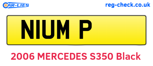 N1UMP are the vehicle registration plates.