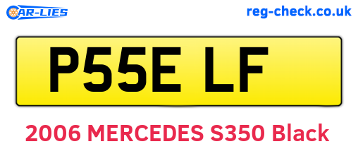P55ELF are the vehicle registration plates.