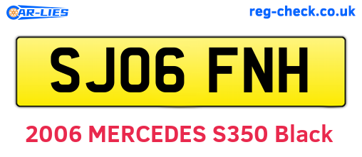 SJ06FNH are the vehicle registration plates.