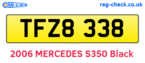 TFZ8338 are the vehicle registration plates.