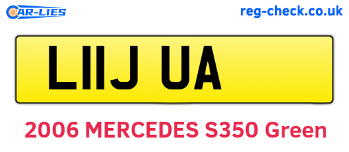 L11JUA are the vehicle registration plates.