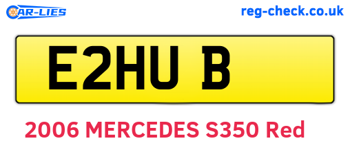 E2HUB are the vehicle registration plates.