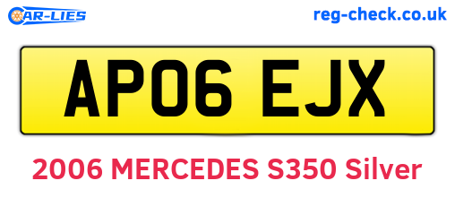 AP06EJX are the vehicle registration plates.
