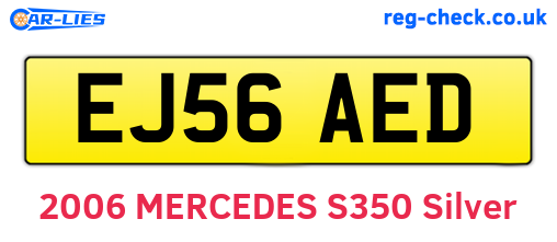 EJ56AED are the vehicle registration plates.