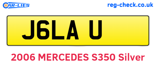 J6LAU are the vehicle registration plates.
