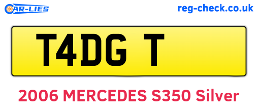 T4DGT are the vehicle registration plates.