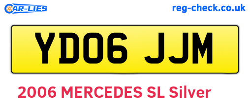 YD06JJM are the vehicle registration plates.