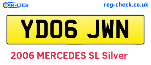 YD06JWN are the vehicle registration plates.