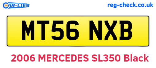 MT56NXB are the vehicle registration plates.