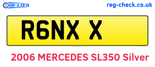 R6NXX are the vehicle registration plates.