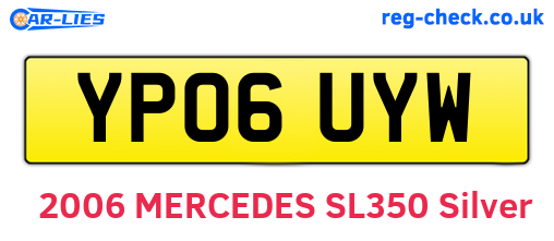 YP06UYW are the vehicle registration plates.