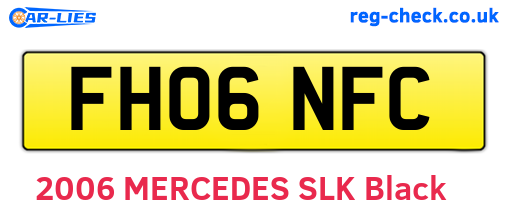 FH06NFC are the vehicle registration plates.