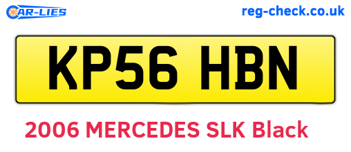 KP56HBN are the vehicle registration plates.