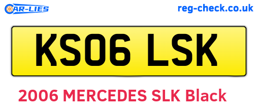 KS06LSK are the vehicle registration plates.