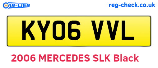 KY06VVL are the vehicle registration plates.