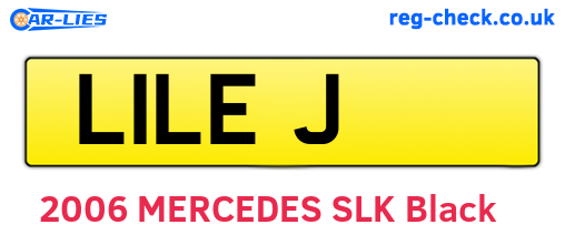 L1LEJ are the vehicle registration plates.
