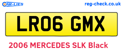 LR06GMX are the vehicle registration plates.