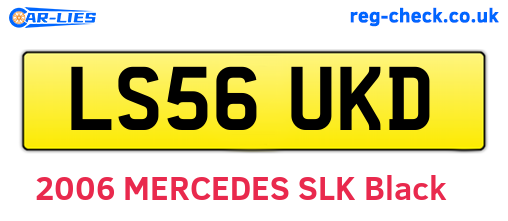 LS56UKD are the vehicle registration plates.
