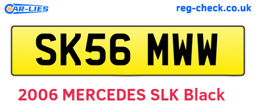 SK56MWW are the vehicle registration plates.