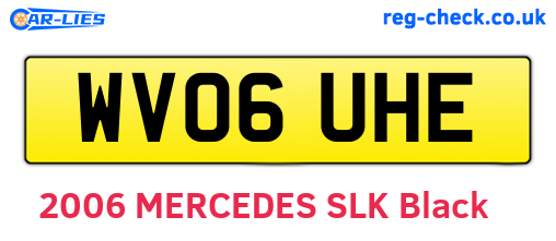WV06UHE are the vehicle registration plates.