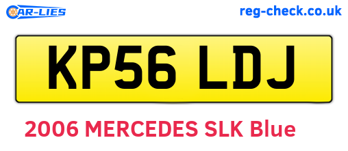 KP56LDJ are the vehicle registration plates.