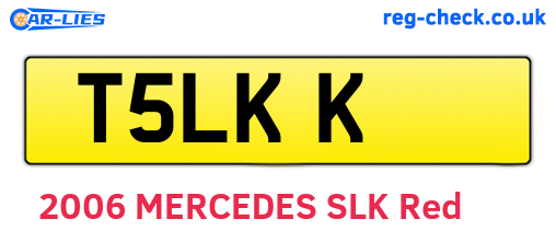 T5LKK are the vehicle registration plates.