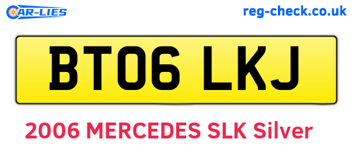 BT06LKJ are the vehicle registration plates.