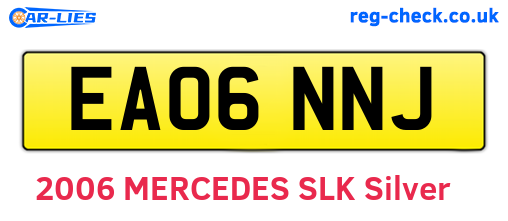 EA06NNJ are the vehicle registration plates.
