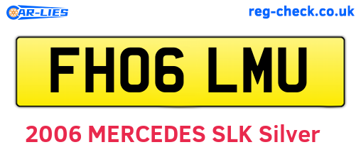 FH06LMU are the vehicle registration plates.