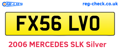 FX56LVO are the vehicle registration plates.
