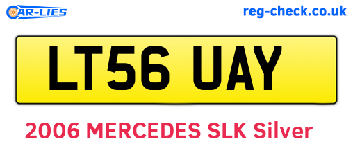 LT56UAY are the vehicle registration plates.