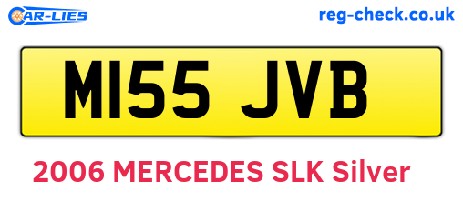 M155JVB are the vehicle registration plates.