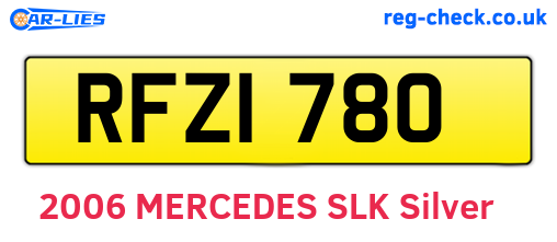 RFZ1780 are the vehicle registration plates.