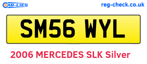 SM56WYL are the vehicle registration plates.