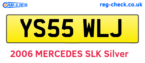 YS55WLJ are the vehicle registration plates.