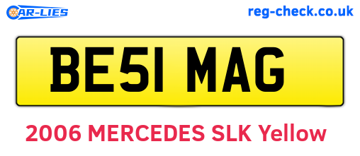 BE51MAG are the vehicle registration plates.