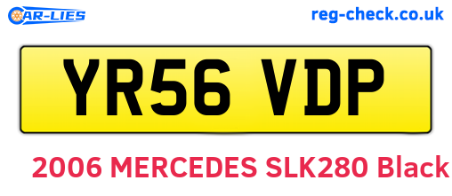 YR56VDP are the vehicle registration plates.