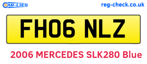 FH06NLZ are the vehicle registration plates.