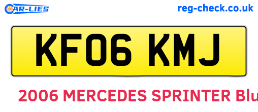 KF06KMJ are the vehicle registration plates.