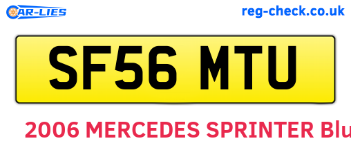 SF56MTU are the vehicle registration plates.