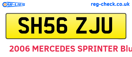 SH56ZJU are the vehicle registration plates.