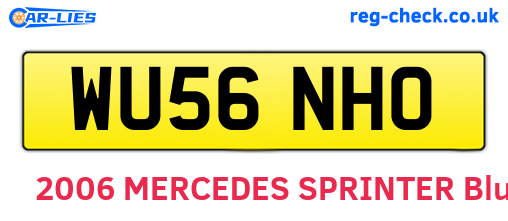 WU56NHO are the vehicle registration plates.