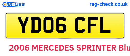 YD06CFL are the vehicle registration plates.