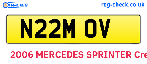 N22MOV are the vehicle registration plates.