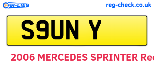 S9UNY are the vehicle registration plates.