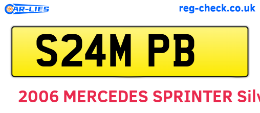 S24MPB are the vehicle registration plates.