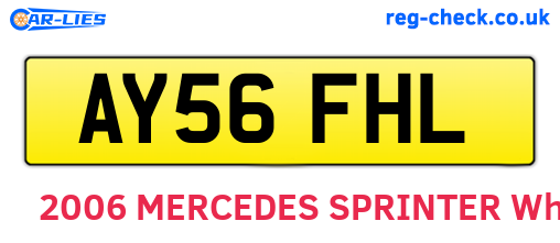 AY56FHL are the vehicle registration plates.