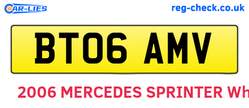 BT06AMV are the vehicle registration plates.