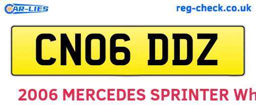 CN06DDZ are the vehicle registration plates.