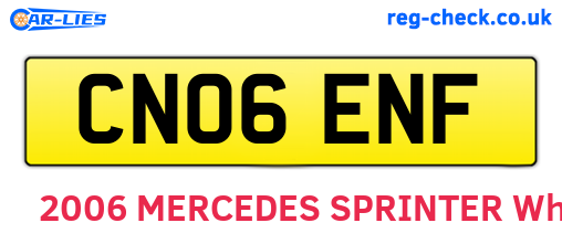 CN06ENF are the vehicle registration plates.